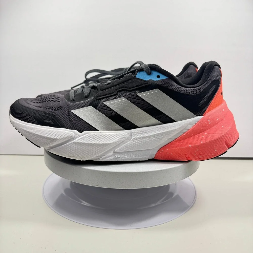 Adidas Adistar Men's Running Shoes Black Silver Red Continental Size 11.5‎